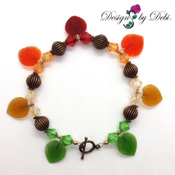 "The Leaves Are Changing" Bracelet & Earrings Set - Picture 7 of 8